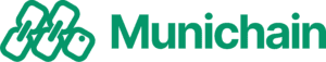 Munichain logo with stylized chain design.